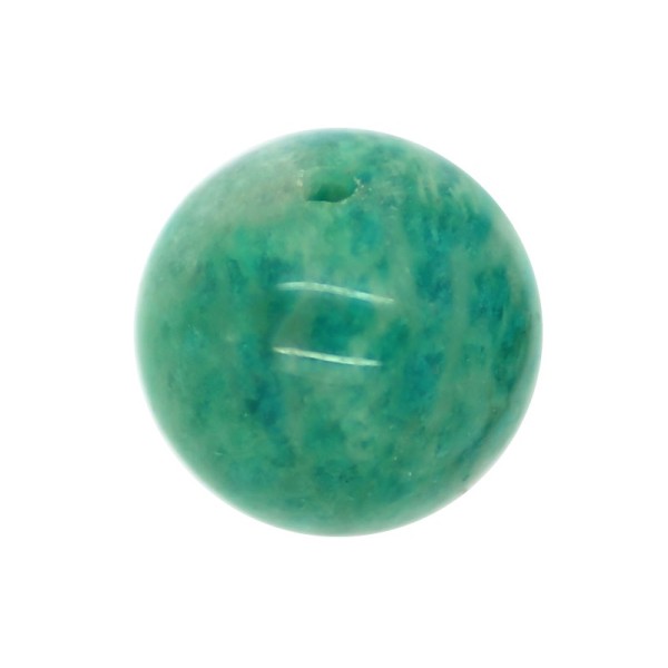 1 x Perle Amazonite Turquoise Sombre 10mm - Grade A - Photo n°1
