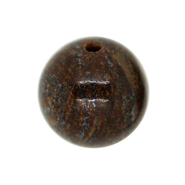 10 x Perle Bronzite Noix de Coco 4mm - Grade A - Photo n°1