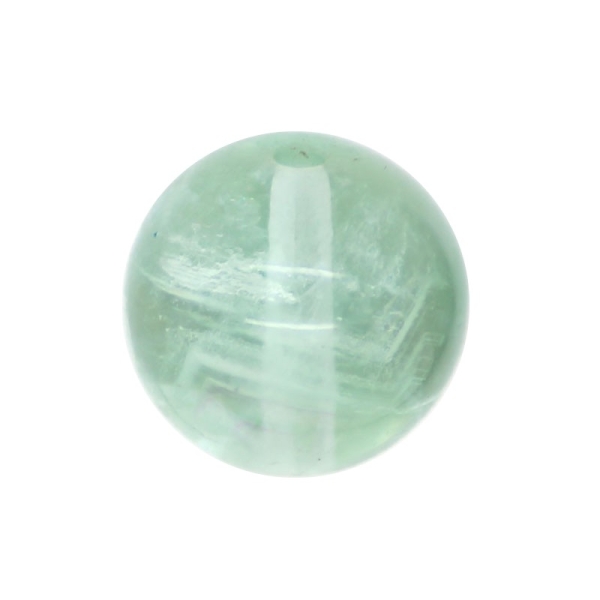2 x Perle Fluorite Verte 10mm - Grade A - Photo n°1