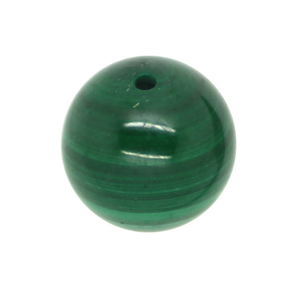 5 x Perle Malachite Verte 4mm - Grade A - Photo n°1
