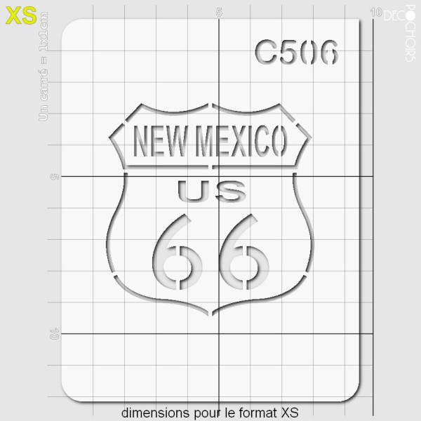Pochoir route 66 Nouveau Mexique - Photo n°2