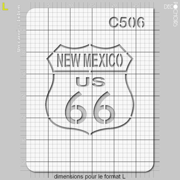 Pochoir route 66 Nouveau Mexique - Photo n°5
