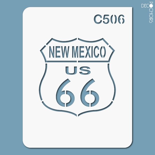 Pochoir route 66 Nouveau Mexique - Photo n°1