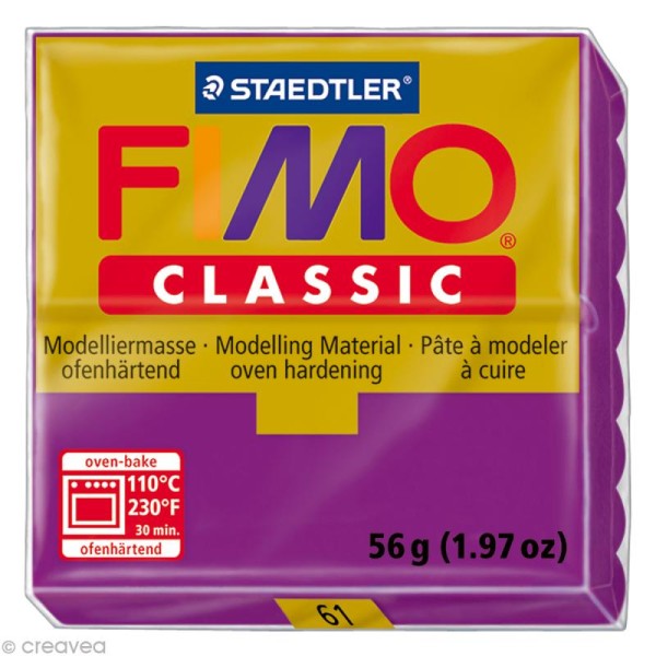 Fimo Classic Violet 61 - 56 gr - Photo n°1