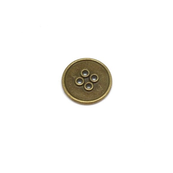 5 Boutons Connecteur En Métal De Couleur Bronze 23mm - Photo n°3