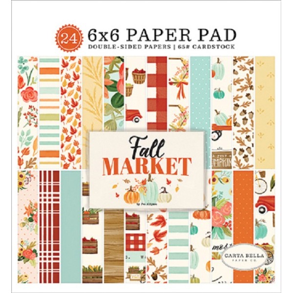 Papier scrapbooking  Carta Bella -Fall Market - 15 x 15 cm - 24 feuilles - Photo n°1