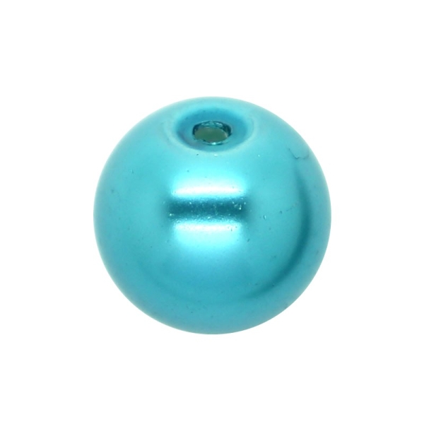 200 x Perle en Verre Nacrée 4mm Turquoise - Photo n°1