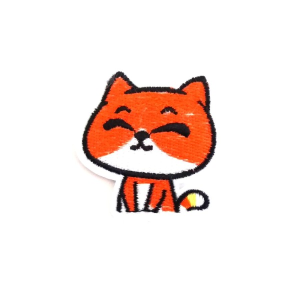 Thermocollant chat orange – 5,5x5,3cm – écusson à coudre – 31 - Photo n°1