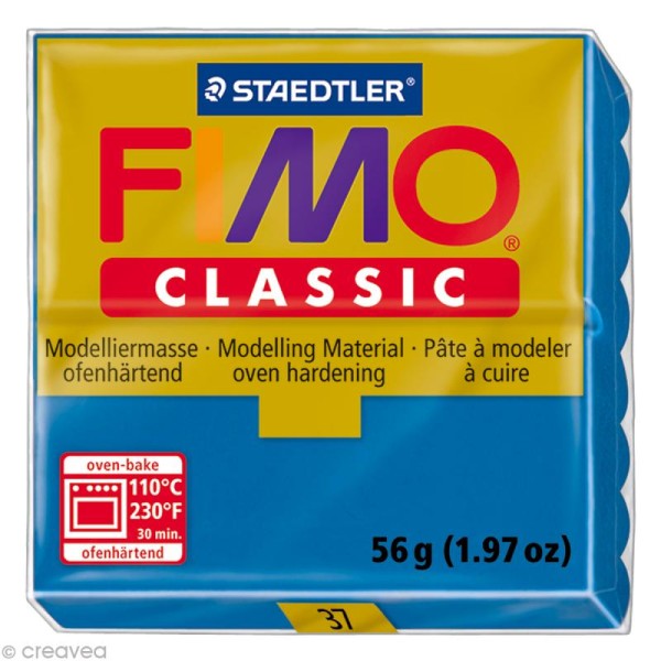 Fimo Classic Bleu 37 - 56 gr - Photo n°1