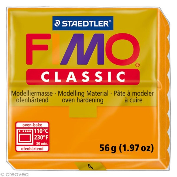 Fimo Classic Orange 4 - 56 gr - Photo n°1