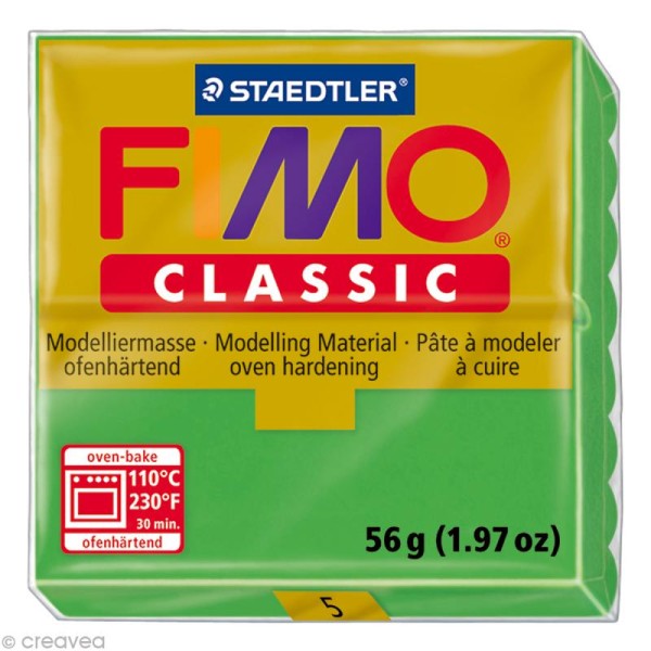 Fimo Classic Vert 5 - 56 gr - Photo n°1