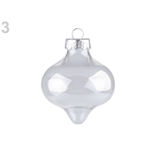 2pc 3 Transparent en Plastique à Remplir de Noël de Bricolage de l'Artisanat de la Balle à l'Ornemen - Photo n°1