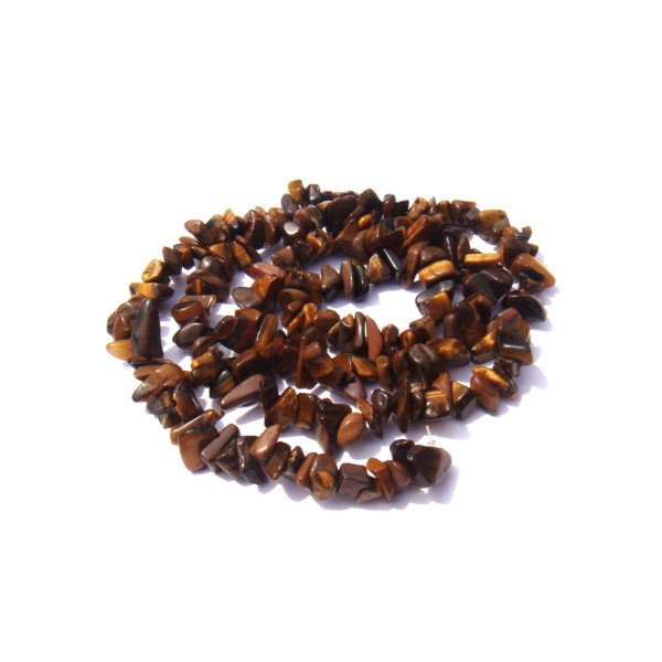 Oeil de Tigre multicolore : 50 Perles Chips 8/12 MM de diamètre environ - Photo n°1
