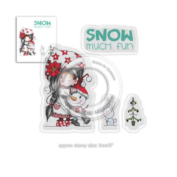 Tampon clear Polkadoodles - collection Winnie - Snow Much Fun - 4 pcs - Photo n°1