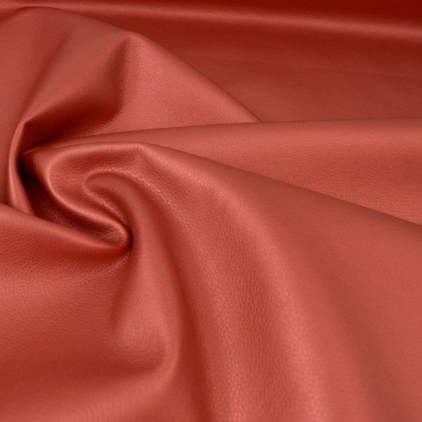 Tissu faux cuir brillant coloris Fuchsia - Photo n°1