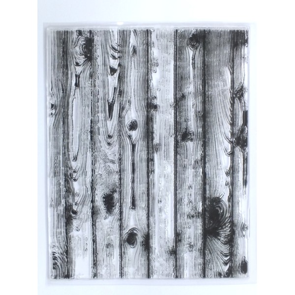 Tampons en silicone transparent 13 x 11 cm motif : effet Planches de bois - Photo n°1