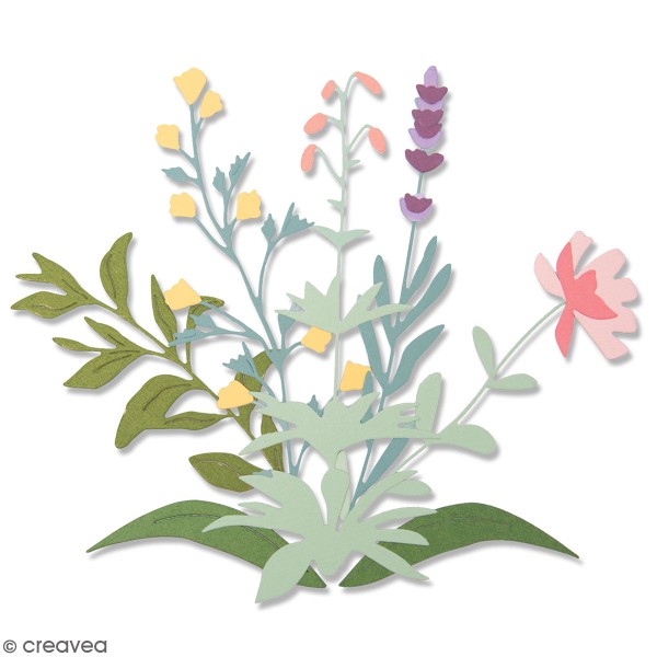 Set de matrices Sizzix Thinlits - Fleurs de Printemps - 8 Pcs - Photo n°1