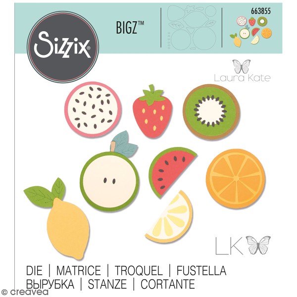 Matrice Sizzix Bigz - Fruits - Photo n°1