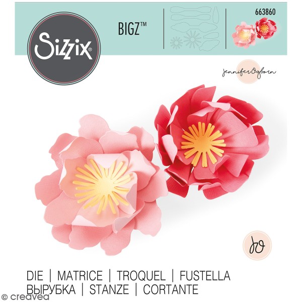 Matrice Sizzix Bigz - Fleurs 3D - Photo n°1