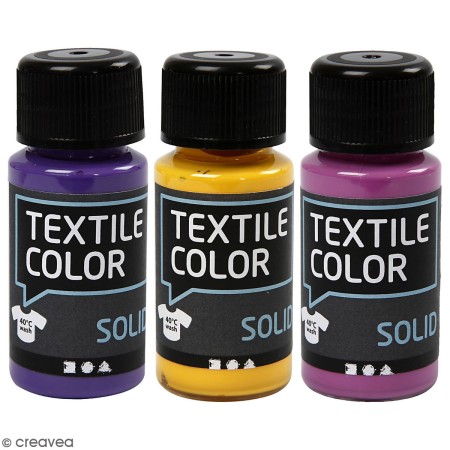 Peinture tissu Textile Color Solid - Plusieurs coloris - 50 ml