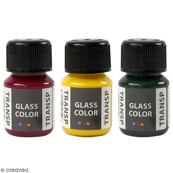 Peinture sur verre A-Color Glass - Plusieurs coloris à effet translucide - 35 ml - Photo n°1