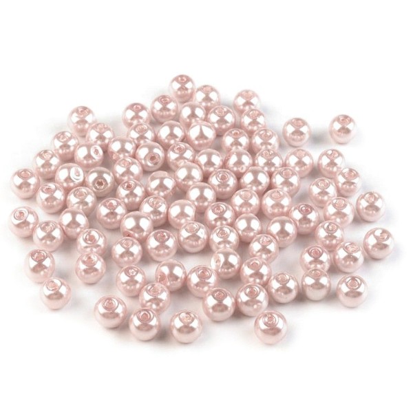 50g de Poudre de Verre Ronde, Imitation de Perles de Perles de Ø6 Mm - Photo n°1