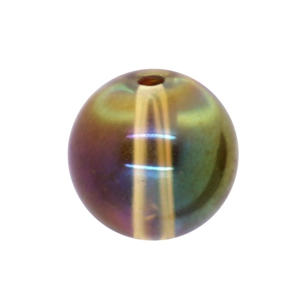 50 x Perle en Verre Électroplate 6mm Doré - Photo n°1