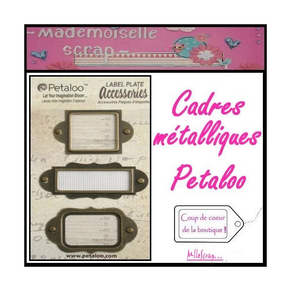 Porte étiquettes - cadres - Petaloo - 3 pièces - Photo n°1