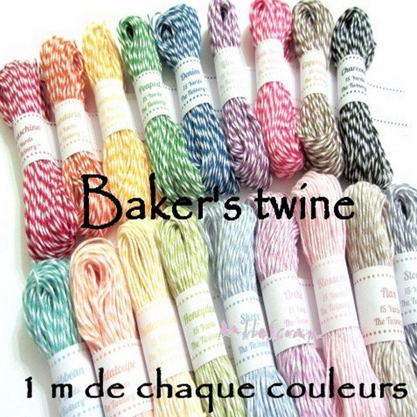 Baker's twine - assortiment 18 couleurs - 18 mètres - Photo n°1