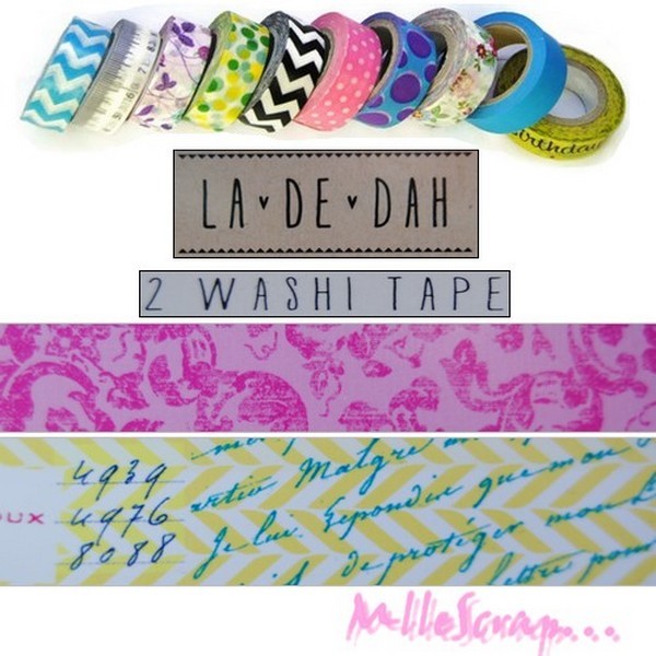 Washi tape - masking tape - La De Dah - 2 rouleaux - Photo n°1