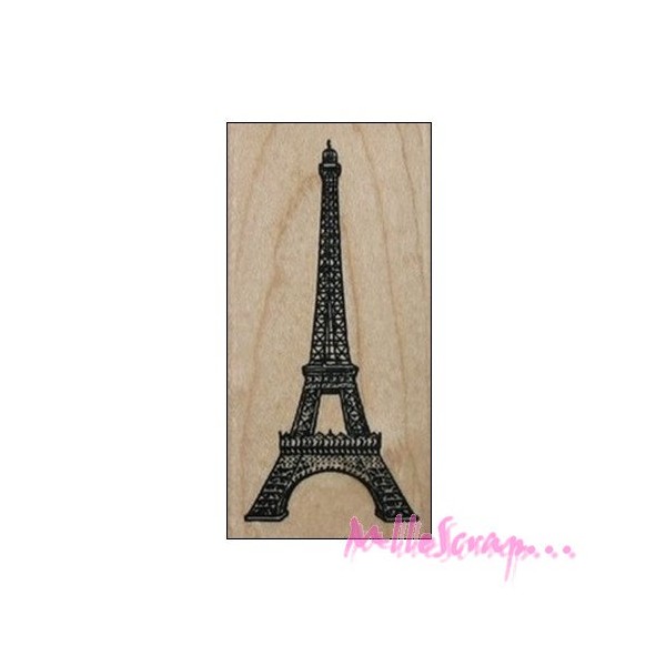 Tampon bois Tour Eiffel - Photo n°1