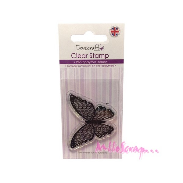 Tampon transparent papillon - Dovecraft - Photo n°1