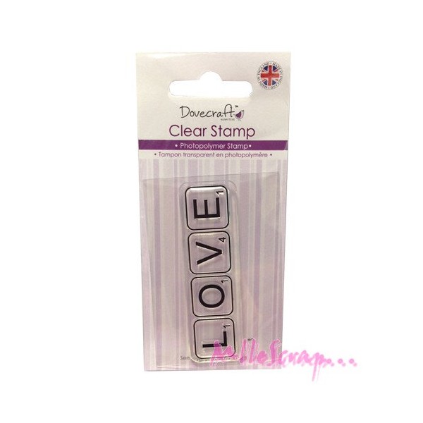 Tampon transparent LOVE - Dovecraft - Photo n°1