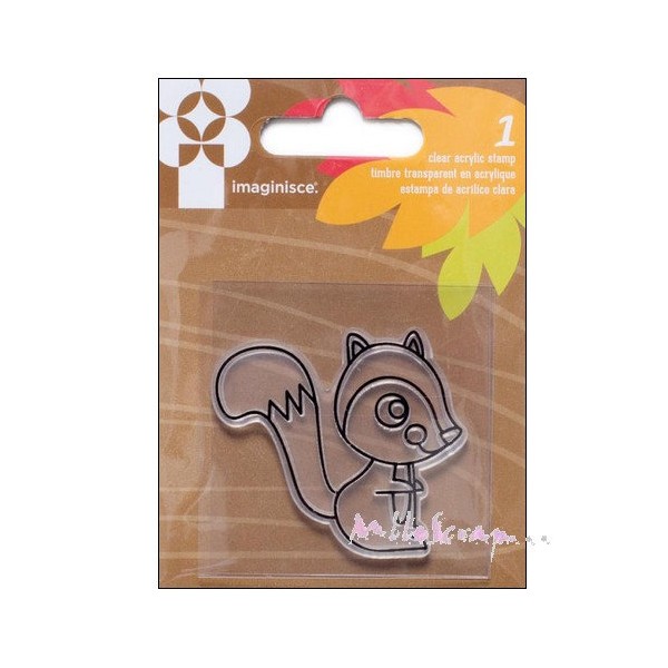 Tampon transparent écureuil - American Craft - Photo n°1