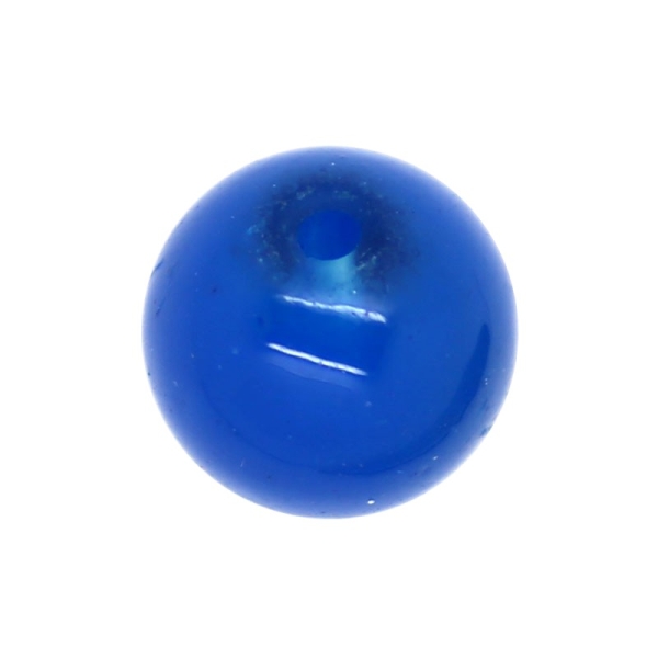 50 x Perle en Verre Imitation Jade 6mm Bleu - Photo n°1