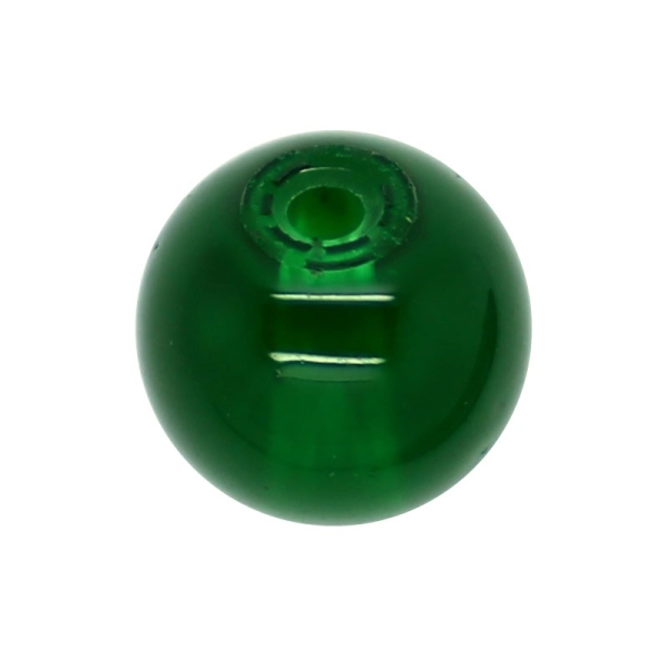 50 x Perle en Verre Imitation Jade 6mm Vert - Photo n°1