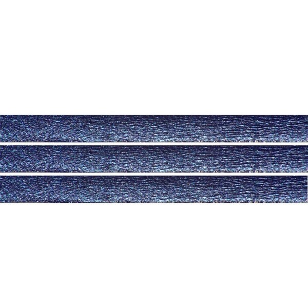 1 mètre de Cuir Plat Bleu Métallique 5mm x 1mm - Photo n°1