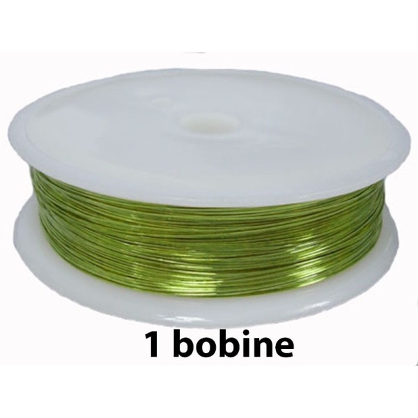 1 bobine Vert Pomme 0.6 mm - Photo n°1