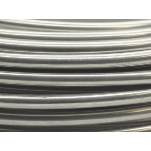 Bobine 17 Mètres fil aluminium brut 5 mm - Photo n°1