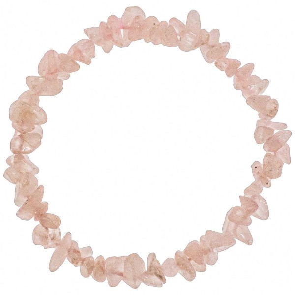 Bracelet en quartz rose - perles baroques. - Photo n°1