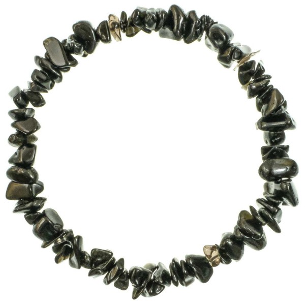 Bracelet en obsidienne noire - perles baroques. - Photo n°1
