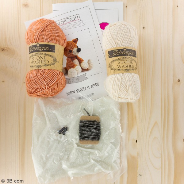 Kit crochet - Splinter le Renard - 20 cm - Photo n°3