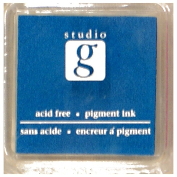 Encreur mini pad de studio G embossable Couleur - bleu - Photo n°1
