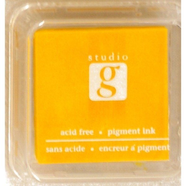 Encreur mini pad de studio G embossable Couleur - jaune - Photo n°1