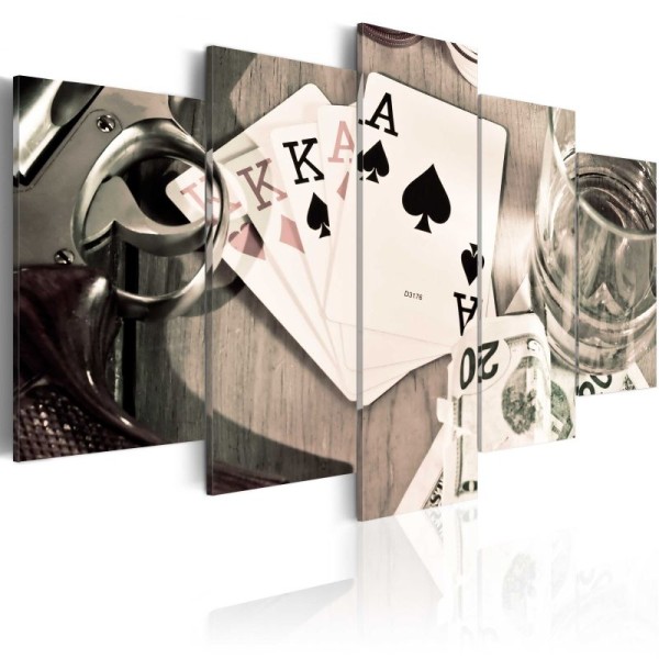 Tableau - Poker night .Taille : 100x50 - Photo n°1
