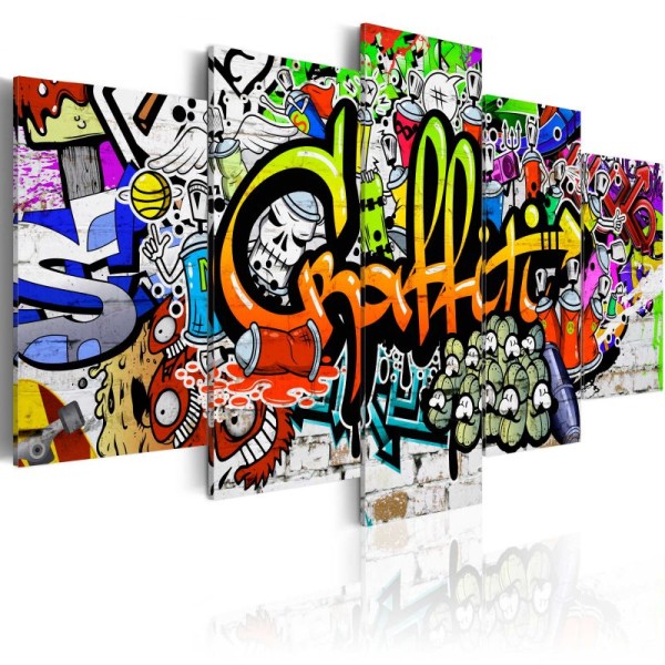 Tableau - Artistic Graffiti .Taille : 200x100 - Photo n°1