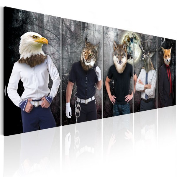 Tableau - Animal Faces .Taille : 225x90 - Photo n°1