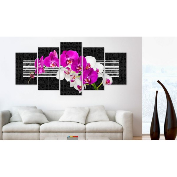 Tableau - Modest orchids .Taille : 100x50 - Photo n°1
