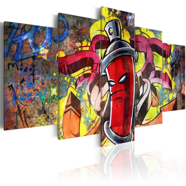 Tableau - Angry spray can .Taille : 200x100 - Photo n°1