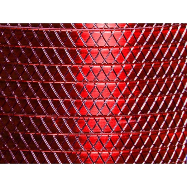 1 Mètre fil aluminium plat résille rouge 5mm Oasis ® - Photo n°1